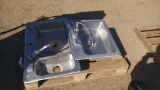 2 Stainless Steel Sinks