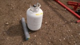 Propane Tank and New Roll of Chicken Wire