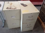 2 Small Filing Cabinets
