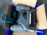 Box of Assorted Nail Guns and Staplers