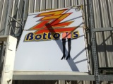 Lighted Two Sided  Stretched Canvas Post Sign ZZ Bottoms, 98