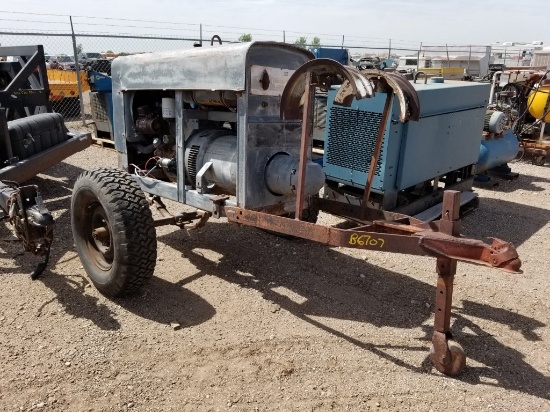 Shop Made Trailer w/ Lincoln Welder Model 162