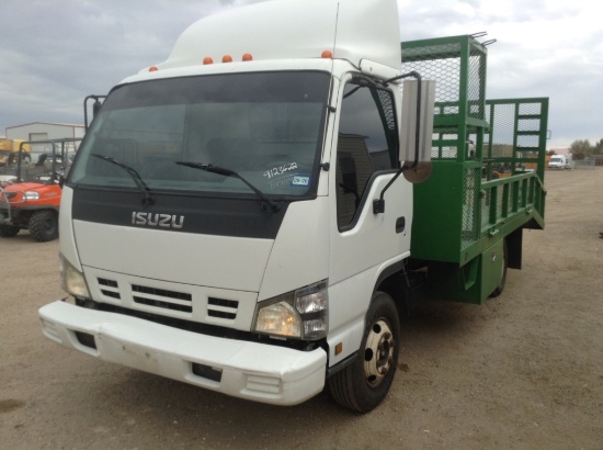 2006 Isuzu NPR Flatbed Landscape Truck