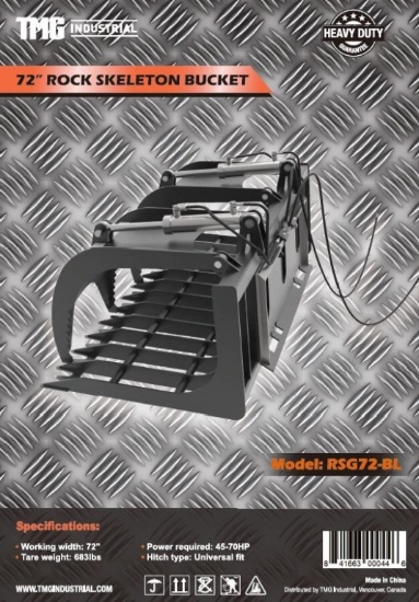 72'' Skid Steer Skeleton Grapple
