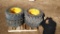 (4) Samson 10x16.5 Skid Steer Tires w/8 Lug Rims