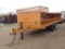 1982 Shopmade Block Trailer , Length: 19' , Tandem , Pintle Hook , Color: Yellow , Asset #: R143 , V