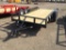 2019 Top Line Utility Trailer , Length: 16' , Tandem , Bumper Hitch , Color: Black , VIN: 4UMTU1622K