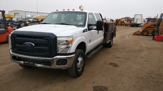 2014 Ford F-350 Super Dut Crew Cab Crane/serviceTr 4X4 V8, 6.7L T , Fuel Type: B , Transmission: A6 