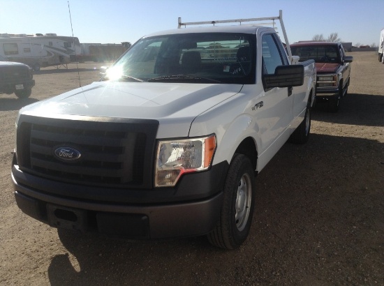 2011 Ford F-150 Pickup Truck 4X2 V8, 5.0L , Fuel Type: F , Transmission: A6 , Color: White , ODO Rea