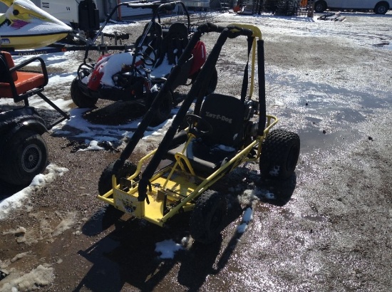 Yerf-Dog Go Cart Engine Type: 5.5hp , Fuel Type: Gas , Transmission: Auto , Color: Yellow , VIN: Unk