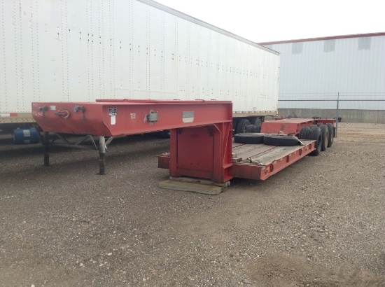 1977 American Transport Trailer , Length: 30' , Triple Dual Axle , 5th Wheel , Color: Red , Asset #: