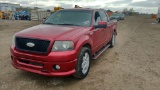 2007 Ford F-150 Pickup Truck RWD V8, 5.4L , Fuel Type: F , Transmission: A4 , Color: Red , ODO Reads