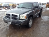 2006 Dodge Dakota Pickup Truck 4WD V8, 4.7L , Fuel Type: G , Transmission: 0 , Color: GrAY , ODO Rea