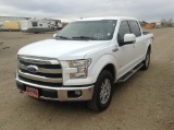 2016 Ford F-150 Pickup Truck 4X4 V6, 2.7L TT , Fuel Type: G , Transmission: A6 , Color: White , ODO 