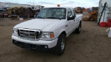 2010 Ford Ranger Pickup Truck 4X4 V6, 4.0L , Fuel Type: G , Transmission: 0 , Color: White , ODO Rea