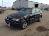 2004 BMW X3 SUV SUV AWD I6, 3.0L , Fuel Type: G , Transmission: 0 , Color: Black , ODO Reads: 187637