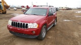 2005 Jeep Grand Cherokee SUV SUV 4WD V8, 5.7L , Fuel Type: G , Transmission: A5 , Color: Red , ODO R