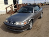 2003 Saab 9-3 Convertible Car FWD I4, 2.0L T , Fuel Type: G , Transmission: A4 , Color: Silver , ODO