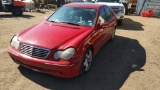 2004 Mercedes-Benz C-Clas Sedan Car RWD V6, 3.2L , Fuel Type: F , Transmission: 0 , Color: Red , ODO