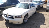 2006 Dodge Charger Sedan Car RWD V8, 5.7L , Fuel Type: G , Transmission: A5 , Color: White , ODO Rea