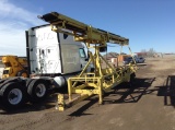 Shopmade Hydraulic Conveyor Trailer , Length: 30' , Tandem , Pintle Hook , Color: Yellow *NO TITLE*