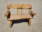 2 Person Wooden Bench Seat