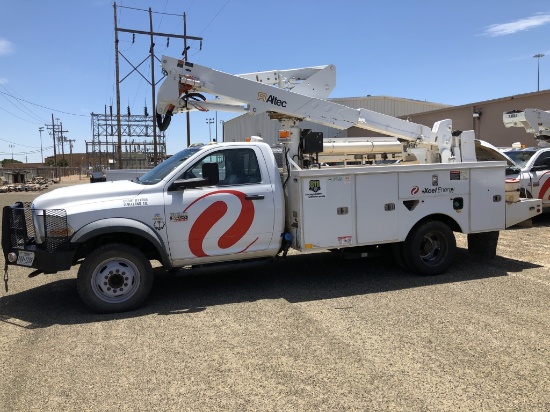 2012 Dodge Ram 5500 Arial Bucket Service Truck Chassis w/Altec Aerial , ODO