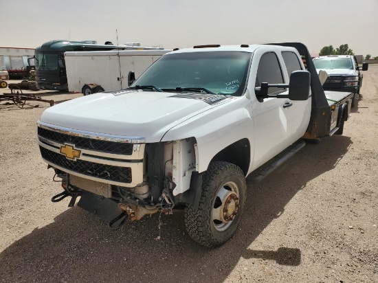 2011 Chevrolet Silverado Crew Cab Flatbed Truck *NON-OPERABLE**BLOWN ENGINE