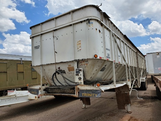 2007 Trinity Grain/Conveyor Trailer w/Tarp , Length: 53' , Dual Tandem Axle