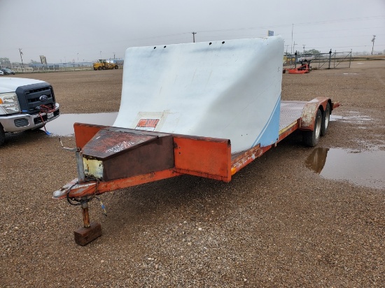16' Car Hauler 4' Dove Tail & Ramps , Length: 16' , Single Dual Axle , 2-5/