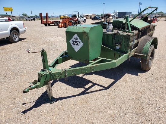 Reeves 350 Asphalt Kettle Mounted on Single Axle Bumper Pull Trailer