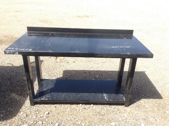 Metal Shop Table (60.5" x 30" x 35")