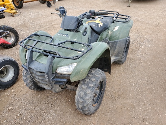 2012 Honda Rancher ATV Engine Type: 2 Cyl , Fuel Type: G , Transmission: Au
