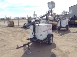 Magnum MLT3060K Light Tower Mounted on Single Axle Bumper Pull Trailer, V.I