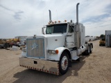1997 Peterbilt Flat Top Sleeper Truck Tractor 4x2 435 Cat , Fuel Type: D ,