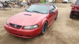 2000 Ford Mustang Convertible Car RWD V8, 4.6L , Fuel Type: G , Transmissio