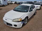 2003 Chrysler Sebring Sedan Car *NO KEY* FWD I4, 2.4L , Fuel Type: G , Tran