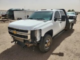 2011 Chevrolet Silverado Crew Cab Flatbed Truck *NON-OPERABLE**BLOWN ENGINE
