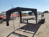 Shopmade Flatbed Trailer w/Ramps , Length: 18' , Tandem , Gooseneck , Color