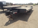 Interstate 20DT Flatbed Dove Tail Trailer , Length: 25' , Dual Tandem , Pin