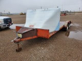 16' Car Hauler 4' Dove Tail & Ramps , Length: 16' , Single Dual Axle , 2-5/