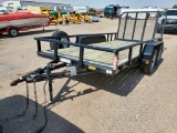 2014 PJ Utility Trailer w/Ramp , Length: 16' , Tandem , Bumper Hitch , Colo