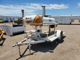 Shopmade Smoker Trailer , Length: 10' , Single , Bumper Hitch , Color: Whit