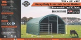20Ft x 20 Ft x 12 Ft PVC Fabric Livestock Shelter TMG-ST2020L
