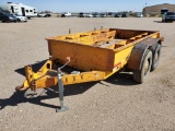 1975 Kort Material Trailer , Length: 8' , Tandem , Pintle , Color: Yellow ,