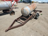Shopmade Tanker Trailer , Length: 8' , Single , Bumper Hitch , Color: Brown