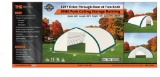 30Ft x 80Ft x 15Ft Peak Ceiling Shelter C/W: commercial fabric, waterproof,