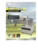 Chicken Plucker w/Bottom and Shells 120V/60HZ TMG-CP23