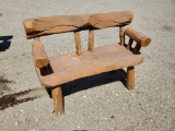 2 Person Wooden Bench Seat