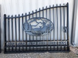 20' Bi-Parting Animal Wrought Iron Gate